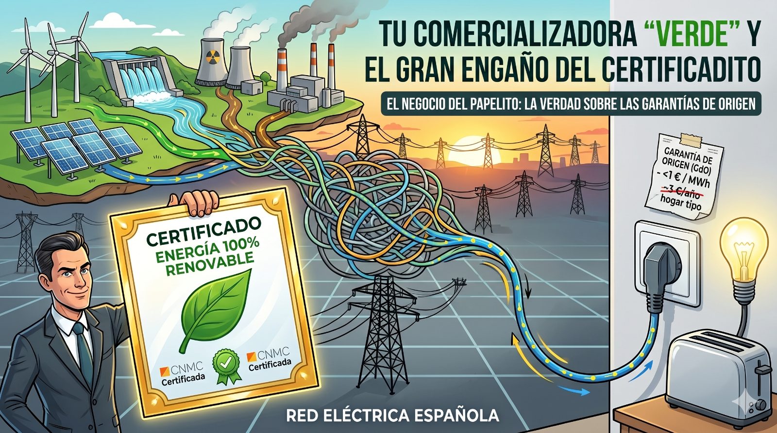 GdO: Garantías de órigen Renovable. El gran engaño del certificadito